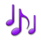 Musical Notes emoji on Samsung
